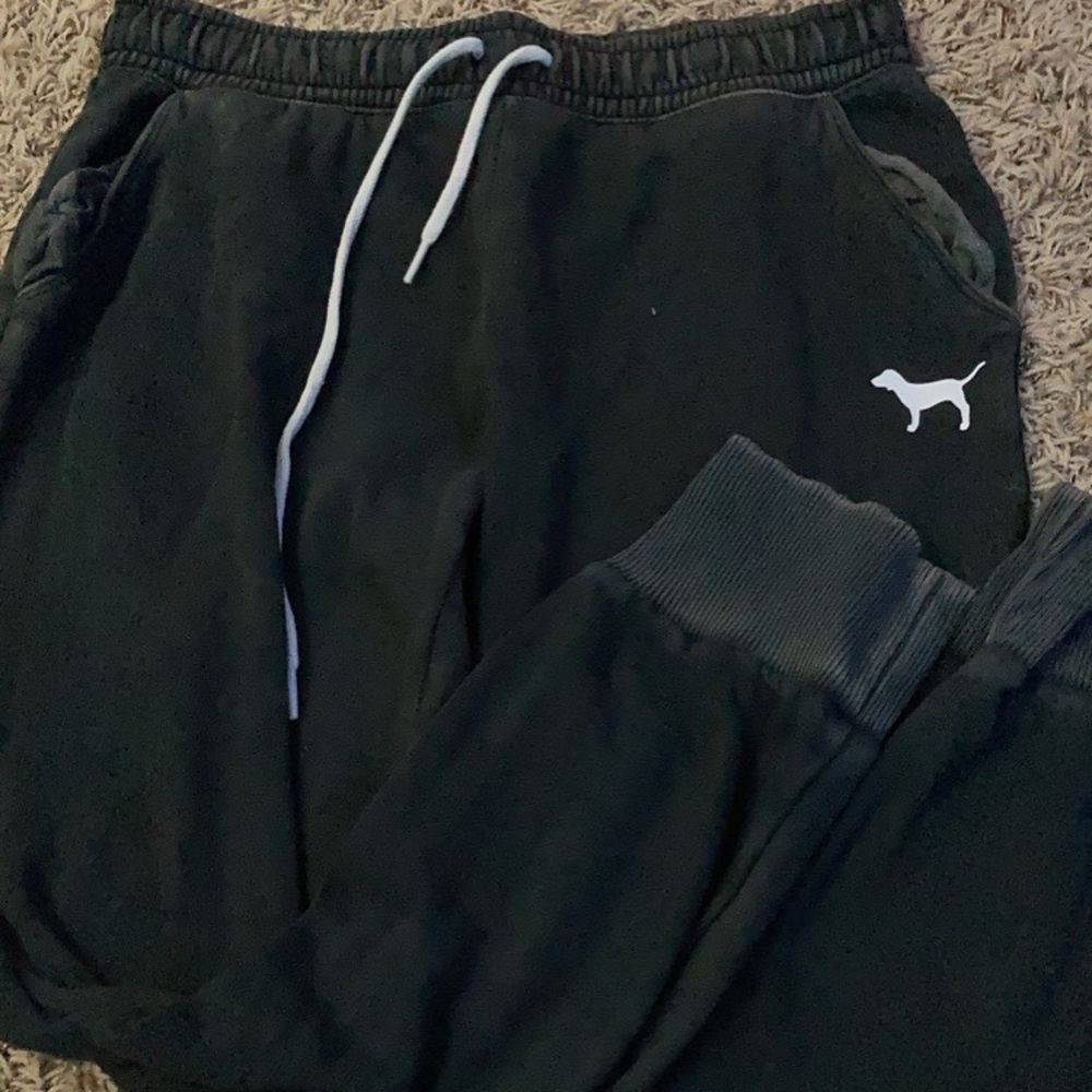 PINK black jogger sweatpants